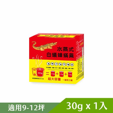 鱷王水蒸式白蟻蟑蹣藥30g