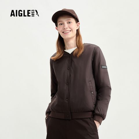 【AIGLE】女 防潑保暖外套｜AG-3A219A160 咖啡