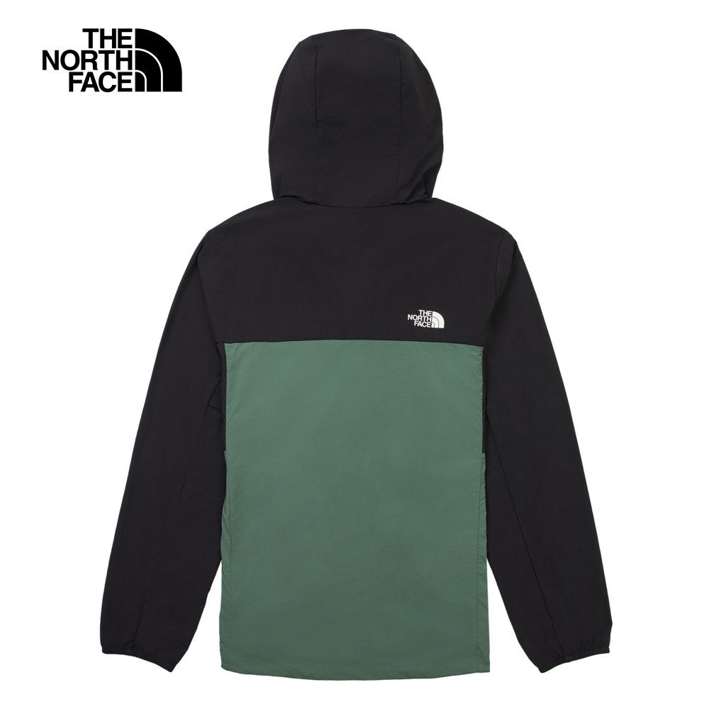 The North Face 北面 男款綠色UPF防曬防風外套｜87VYLFW 抗UV