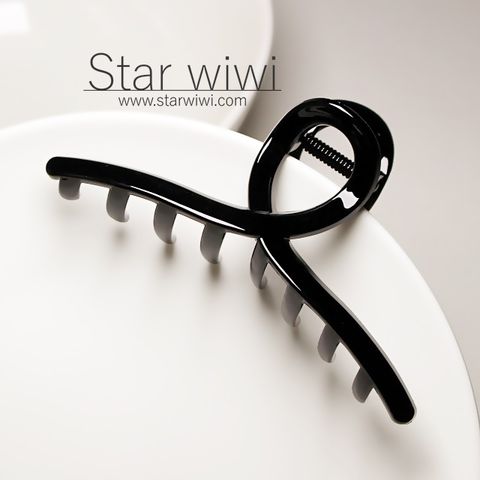 【Star wiwi】經典交叉造型大鯊魚夾《髮飾 • 髮夾》《2入組》《黑色款》