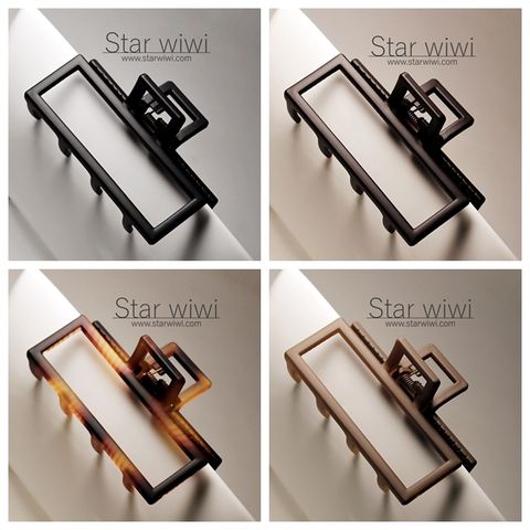 【Star wiwi】時尚簡約風格造型霧面大抓夾《4入組》《多色款》 ( 髮飾 髮夾 鯊魚夾 )