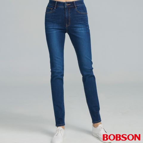 【BOBSON】女款AI體控窄管褲 (8258-53)